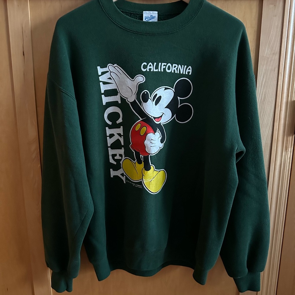 Disney Mickey Mouse California Dark Green Sweatshirt